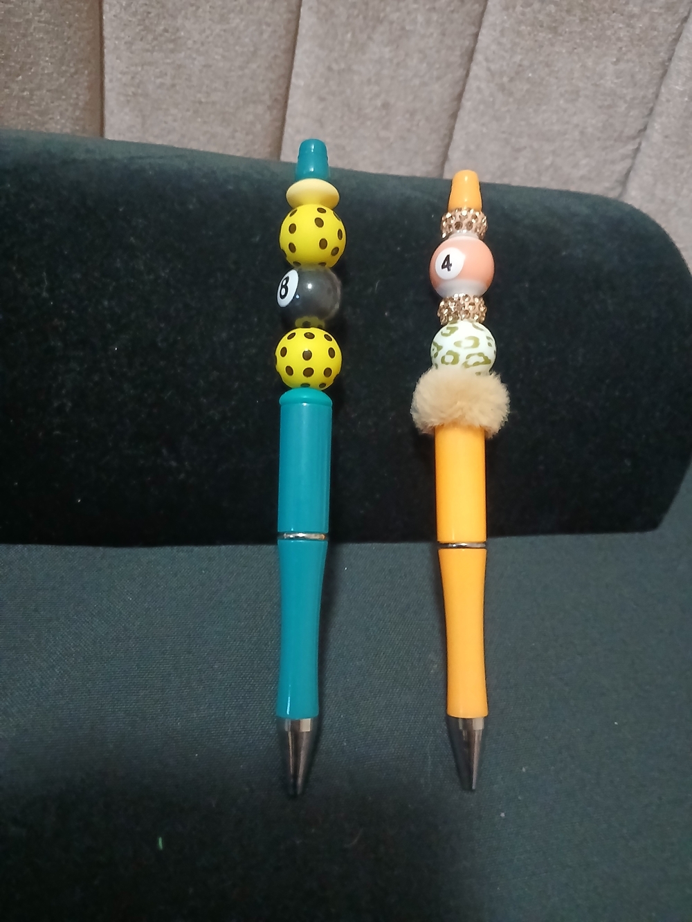 Kids Decorative Bead Pens - Teal and Orange